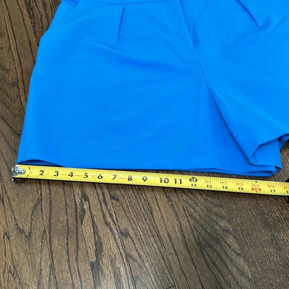 New York & Company Bright Blue High Waist Stretch Shorts XXL - Picture 8 of 8